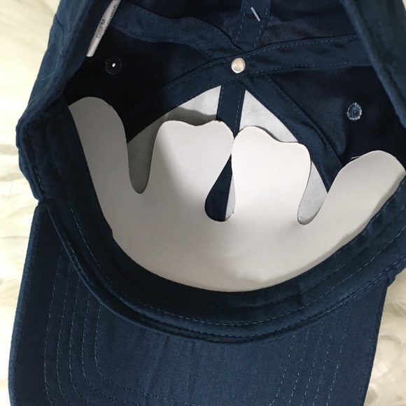 Boutique Faux Suede Blue Dad Cap - Picture 3 of 4